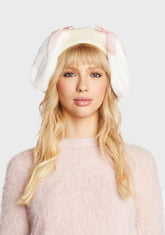 Hoppin' Mad Bunny Ear Beret