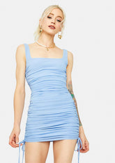 Viral Express Ruched Tank Mini Dress