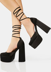 Midnight Plus One Platform Heels