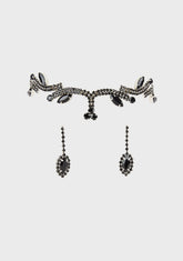 Regal Elegance Choker And Earrings