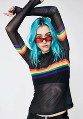 Rainblazin’ Mesh Top