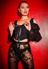 Long List Of Lovers Corset Lace Top