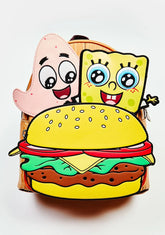 Spongebob Krabby Patty Group Mini Backpack