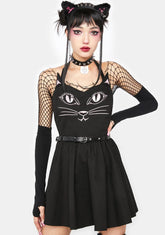 Here Kitty Mini Dress