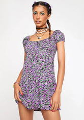 Lilac Blossom Alegra Mini Dress