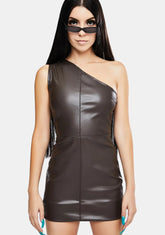 Monic One Shoulder Mini Dress