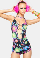 Sonic Bloom Cut-Out Romper