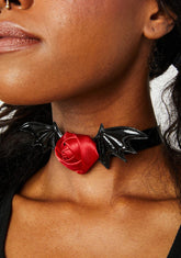Drink My Nectar Bat Rose Choker