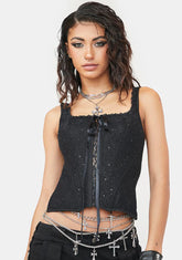Night Touch Me Once Bustier Top