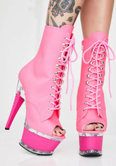 UV Studded Platform Heels