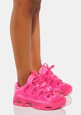 Pink Patent D3 2001 Sneakers