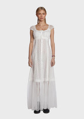 Junebug Feels Maxi Dress- White