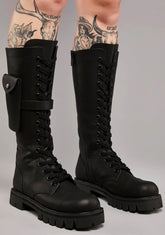 Bring The Pain Combat Boots