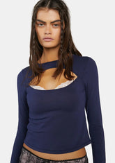 Berry Keep Your Cool Long Sleeve Top