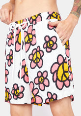 Peace & Petals Vacation Shorts