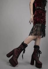 Unfinished Business Brocade Platform Boots