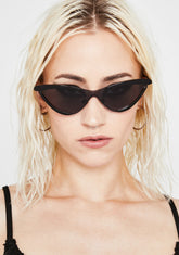 Dark Solar Flair Cat Eye Sunglasses