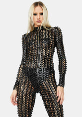 Laser Focus Textured Jumpsuit