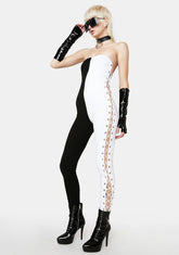 Run The Show Lace-Up Jumpsuit