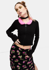 Caught On Camera Zip-Up Sweater