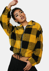 Honey Get The Phone Plaid Jacket