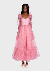 Mon Amour Ruffled Beauty Maxi Dress