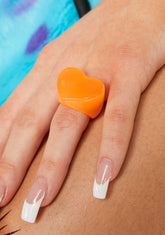 Neon Love Heart Ring