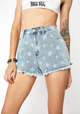 Oh My Stars Denim Shorts