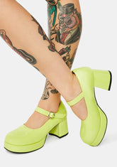 Sour Candy Patent Mary Janes