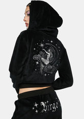 Vir-Go With The Flow Velour Jacket