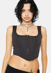 Total Judgement Corset Crop Top