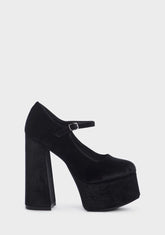 Midnight Dancing For You Platform Mary Janes