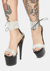 Adore-727RS Platform Ankle Cuff Sandals-Black