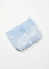 Sky Blue Fur Card Holder