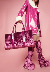 Material World Velvet Weekender