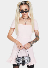 Peach Syami Mini Dress