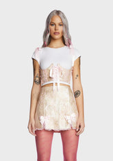 High Class Heiress Brocade Underbust Corset