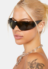 Green Dynamite Shield Sunglasses