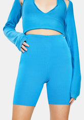 Heatwave Knit Biker Shorts