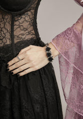 Wild Black Rose Bracelet