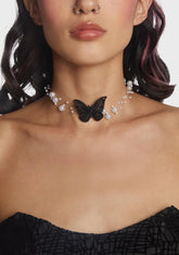 Fixated On Migration Butterfly Choker