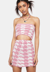 Was It Good Argyle Skirt Set