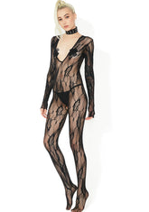 Midnight Garden Lace Bodystocking