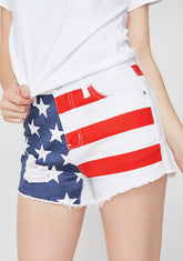 U.S. Of Bae Flag Shorts