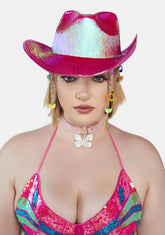 Metallic Fuchsia Cowboy Hat