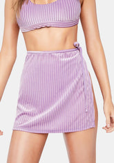 Ultraviolet Aglow Wrap Skirt