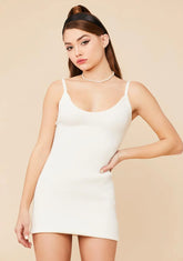 Seeking Glamour Crochet Knit Bodycon Mini Dress