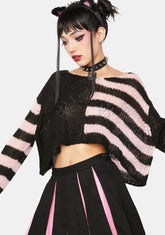 Sweet State Of Ruin Cropped Sweater