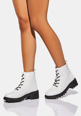 Angel More To Adore Combat Boots