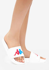 White Authentic Adam 4 Slides